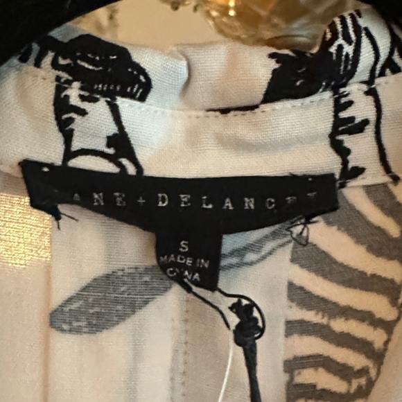 Jane and Delancey Black and White Zebra Print Blouse - Picture 3 of 9